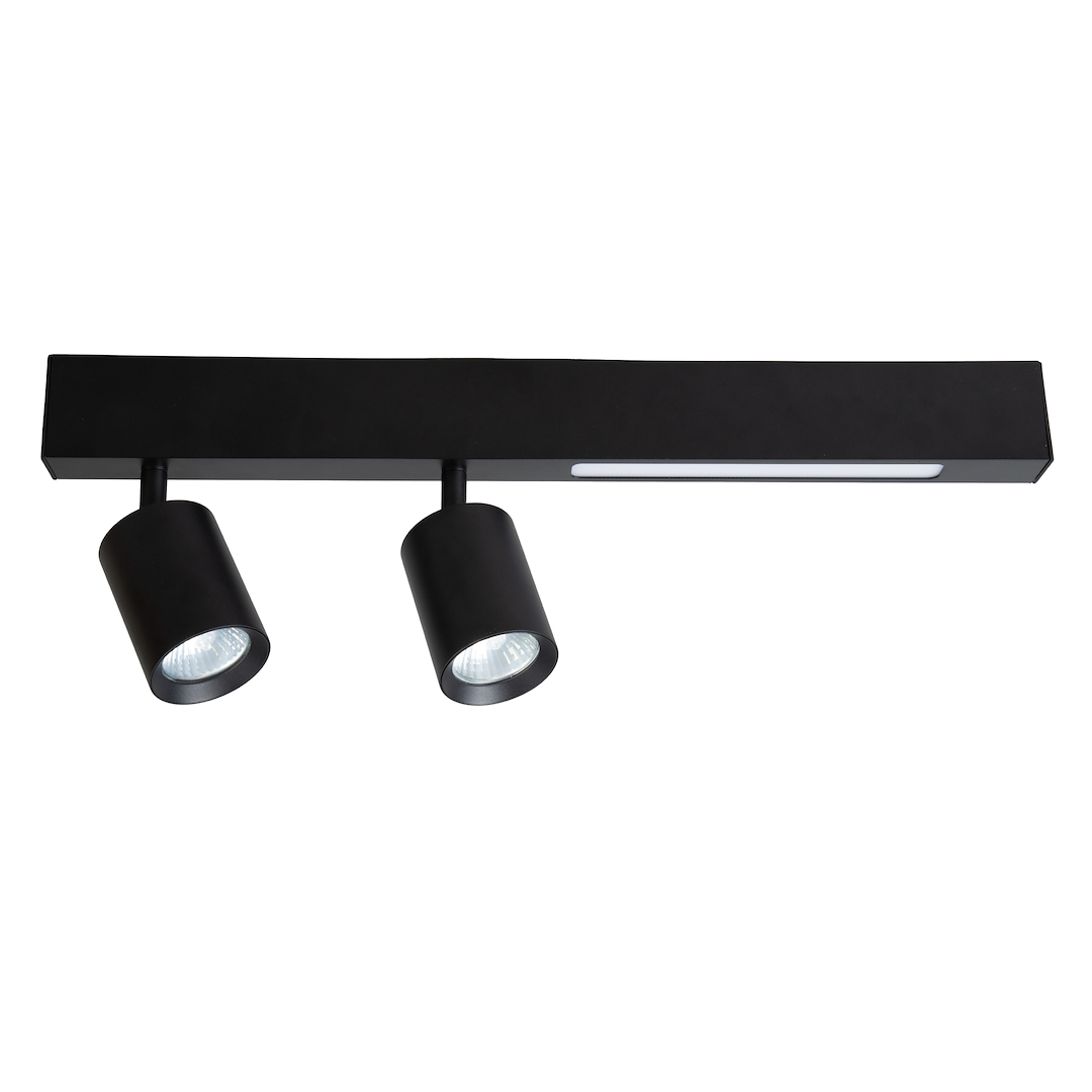 Lampa Sufitowa Magnet 5W+2xGU10 3000/4000K Czarny