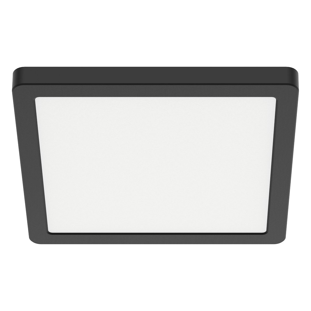 Plafon Evora Czarny Square 18W 3CCT