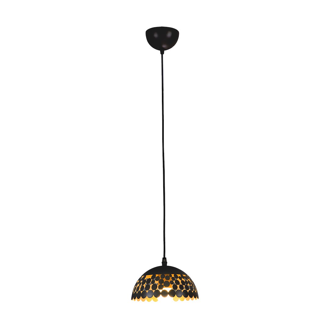 Lampa wisząca LISA BLACK 1xE27