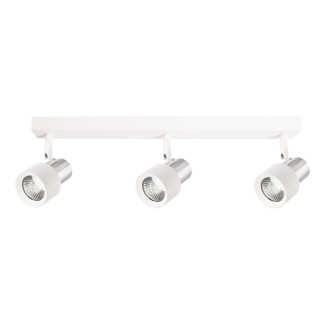 Lampa Sufitowa Cino 3xGU10 Biały + Chrom