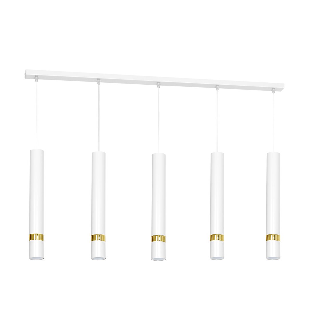 Lampa wisząca Joker 5xGU10 Biały/Złoty