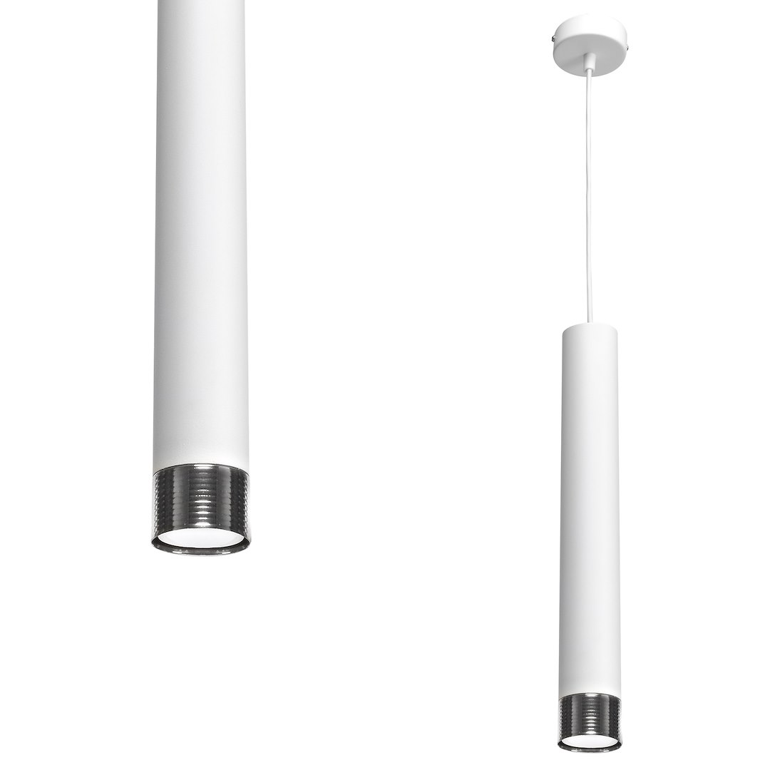 Lampa wisząca Dani Biały / Chrom 1xGU10