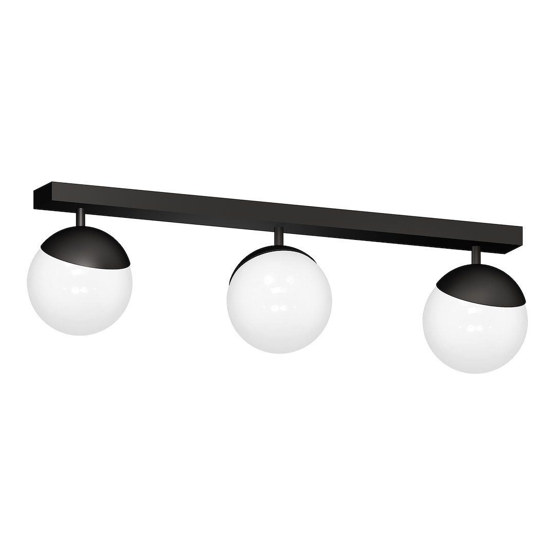 kinkiet SFERA 3xE14 czarny MiLAGRO