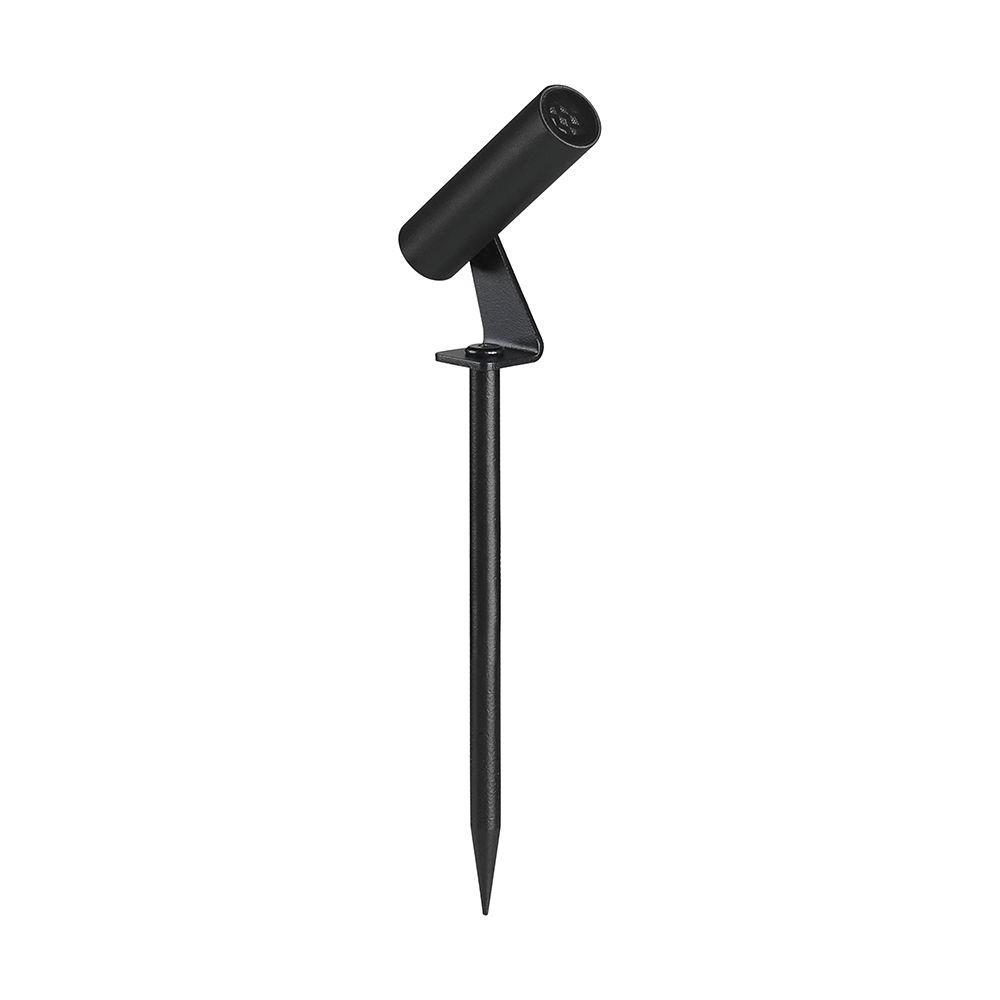 Oprawa gruntowa ogrodowa wbijana aluminiowa V-TAC 2W LED IP65 czarna okrągła VT-10182 3000K 60lm 3 lata gwarancji